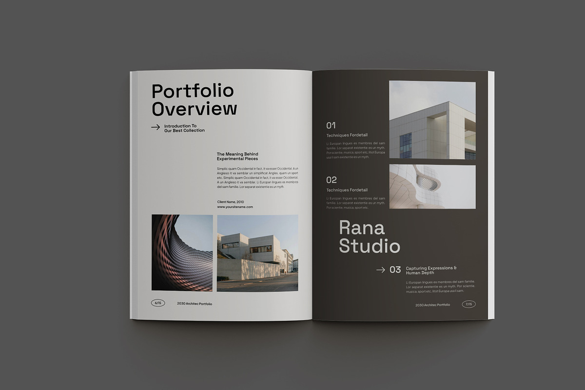 Brown Minimal Architecture Portfolio, a Brochure Template by Neermana (Photo 7 of 11)