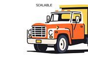 Dump Truck Vector Illustration, a Transportation Illustration by Studio22 (Thumbnail 3 of 3)
