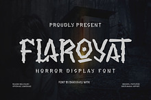 Flaroyat - Display Horror Font