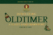 Oldtimer - A Classy, Hand-drawn Font, a Serif Font by Eric Pond Designs (Thumbnail 1 of 3)