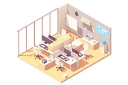 Vector isometric office interiors, a Work Illustration by tele52 (Thumbnail 16 of 17)