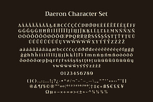 Daeron - Display Serif