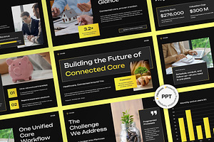 Healthcare Tech & Startup Pitch Deck, a Presentation Template by FIBRINOSÄ