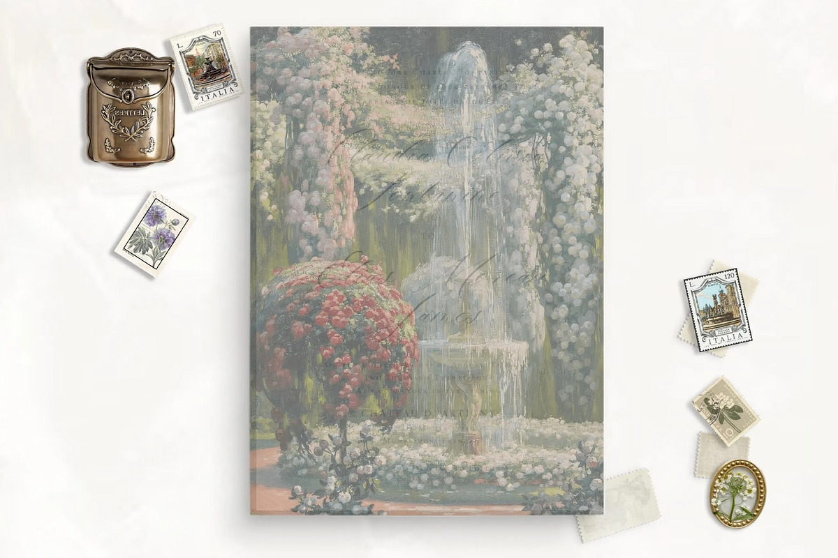 Fountain Print for Vellum Overlay, a Stationery Template by SilverJoyAtelier (Photo 2 of 2)
