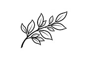 Botanical Leaf Silhouette Bundle, an Illustration by yasushie (Thumbnail 15 of 51)