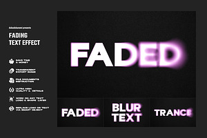 Fading Text Effect, a Layer Style Add-On by dokudokunomi
