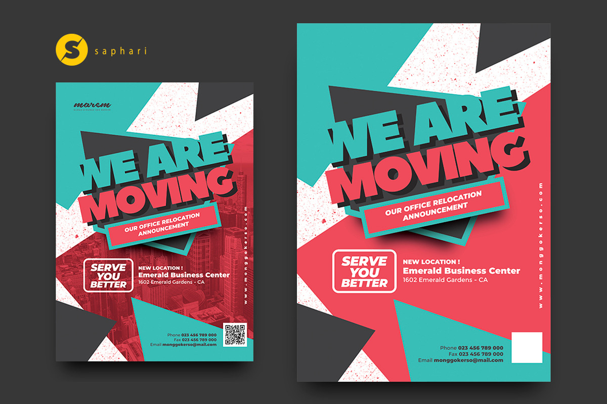 Moving Announcement, a Flyer Template by Saphari (Photo 2 of 3)