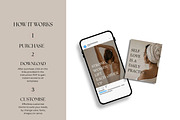 Wellness Instagram Canva Templates, a Social Media Template by Arslan (Thumbnail 4 of 5)