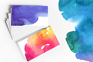 Watercolor Backgrounds And Splashes