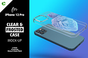 iPhone 12 pro Clear & Frosted case, an iPhone Mockup by Colatudo Store (Thumbnail 1 of 9)