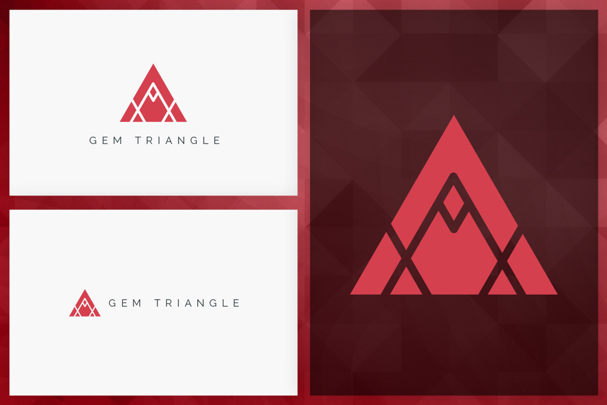 20 Triangle Logos - Filled edition, a Branding & Logo Template by VP Fonts (Photo 2 of 21)