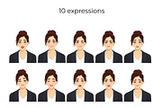 Business Woman Character Pack, a Finance Illustration by Volha Hlinskaya (Thumbnail 4 of 9)