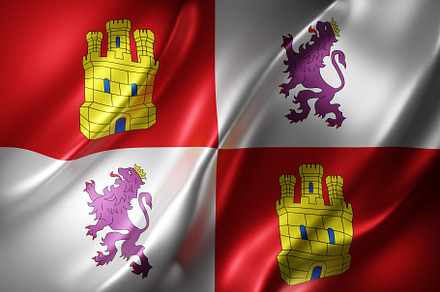 3d Castilla Leon region flag