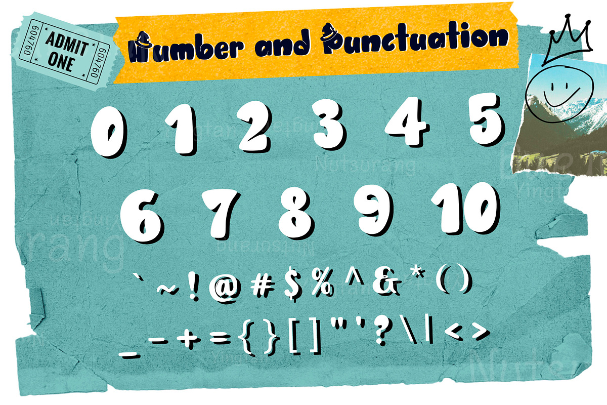 Hat Character Font, a Handwritten Font by N Nakorn Creative (Photo 7 of 9)