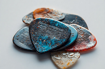 Guitar pick stock image, a Photo by ComfortQ