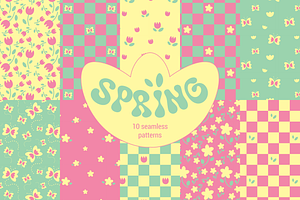 Spring - Seamless Patterns