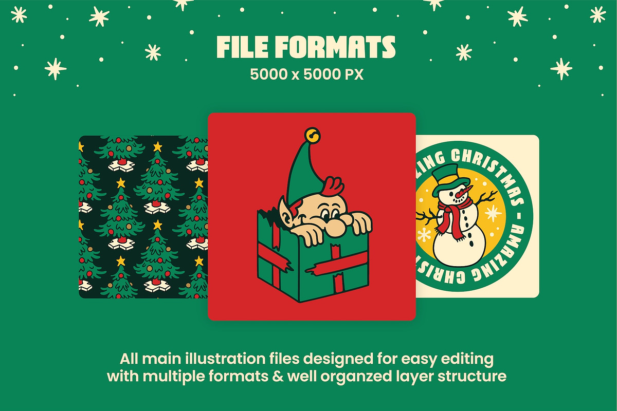 Amazing Christmas Graphic Stocks, an Illustration by ARQAM Studio (Photo 4 of 9)