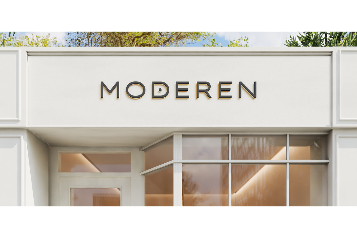Store Facade Signage Logo Mockup, an Advertising Mockup by Mockthethics. (Photo 2 of 4)