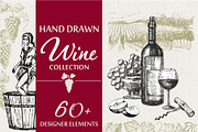 Wine & Grapes Illustations Set, a Food Illustration by Live line (Thumbnail 1 of 9)