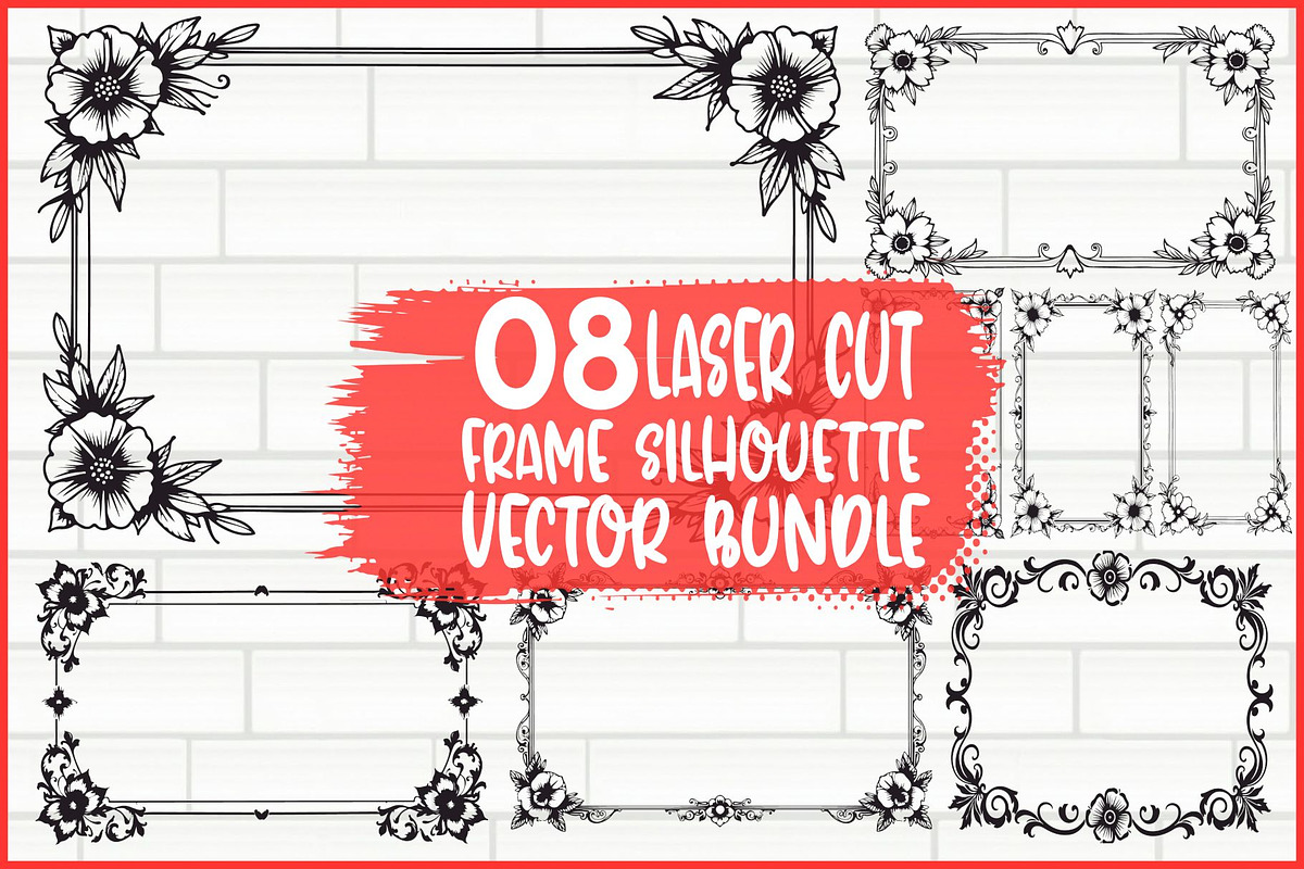 Ornate Frame Vector Set, an Illustration by BIPLOB EXPERT (Photo 1 of 9)