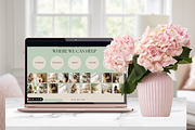 SOCIAL MEDIA MANAGER WEBSITE CANVA, a Social Media Template by Daring Digies (Thumbnail 1 of 5)