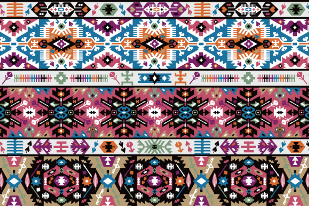 Collection Bright Aztec Patterns, a Pattern Graphic by tomuato (Photo 3 of 4)