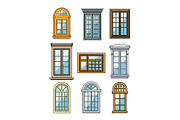 Various window frames illustrating, an Object Graphic by pikepicture (Thumbnail 1 of 3)