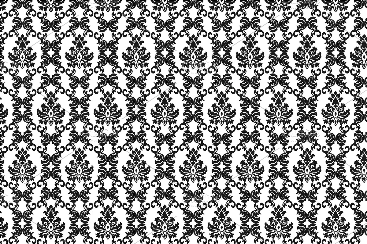 Damask vector seamless patterns, a Pattern Graphic by Alonka's Illustrations (Photo 6 of 9)