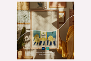 Frame Mockup - ISO A4 or 5x7 ratio, a Household Mockup by The White Space Co. (Thumbnail 2 of 4)