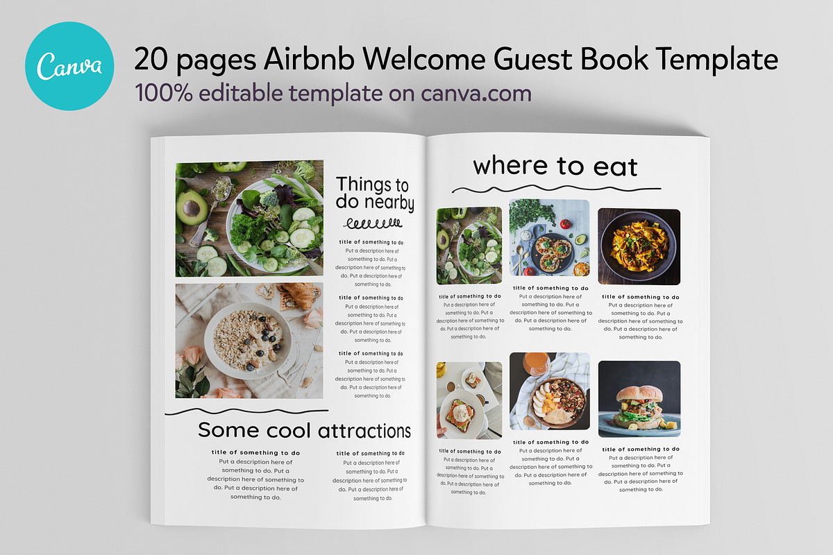 Airbnb Guest Book Canva template, a Templates & Theme by DeLaGranSiete (Photo 10 of 12)