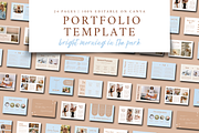 PORTFOLIO CANVA TEMPLATE, a Marketing Template by The Little Lily Studio (Thumbnail 1 of 5)