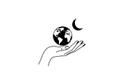 Hand Globe Silhouette Bundle, an Illustration by Designs_River (Thumbnail 14 of 31)