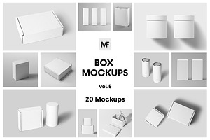 Box Mockups - Packaging Mockups v.5