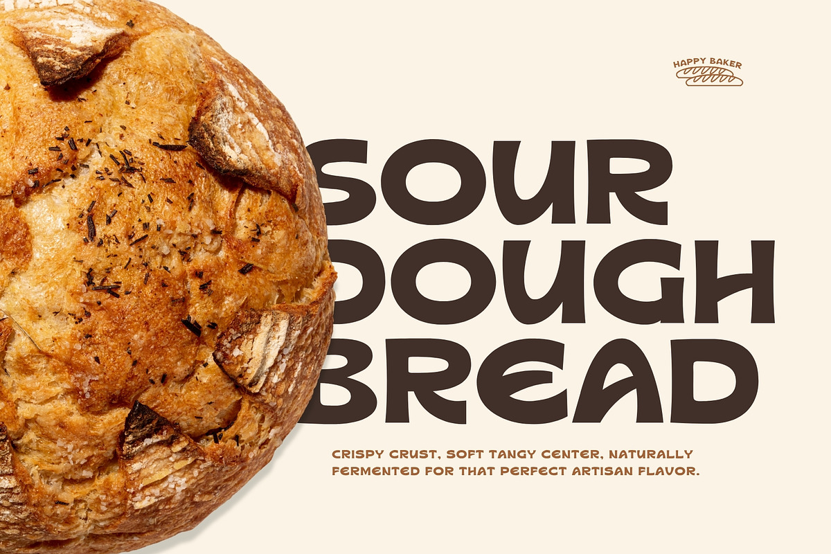 Fattura - Chunky Retro Food Font, a Sans Serif Font by HipFonts (Photo 10 of 15)