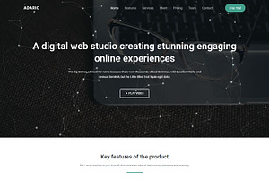 Adaric - Landing Page Template