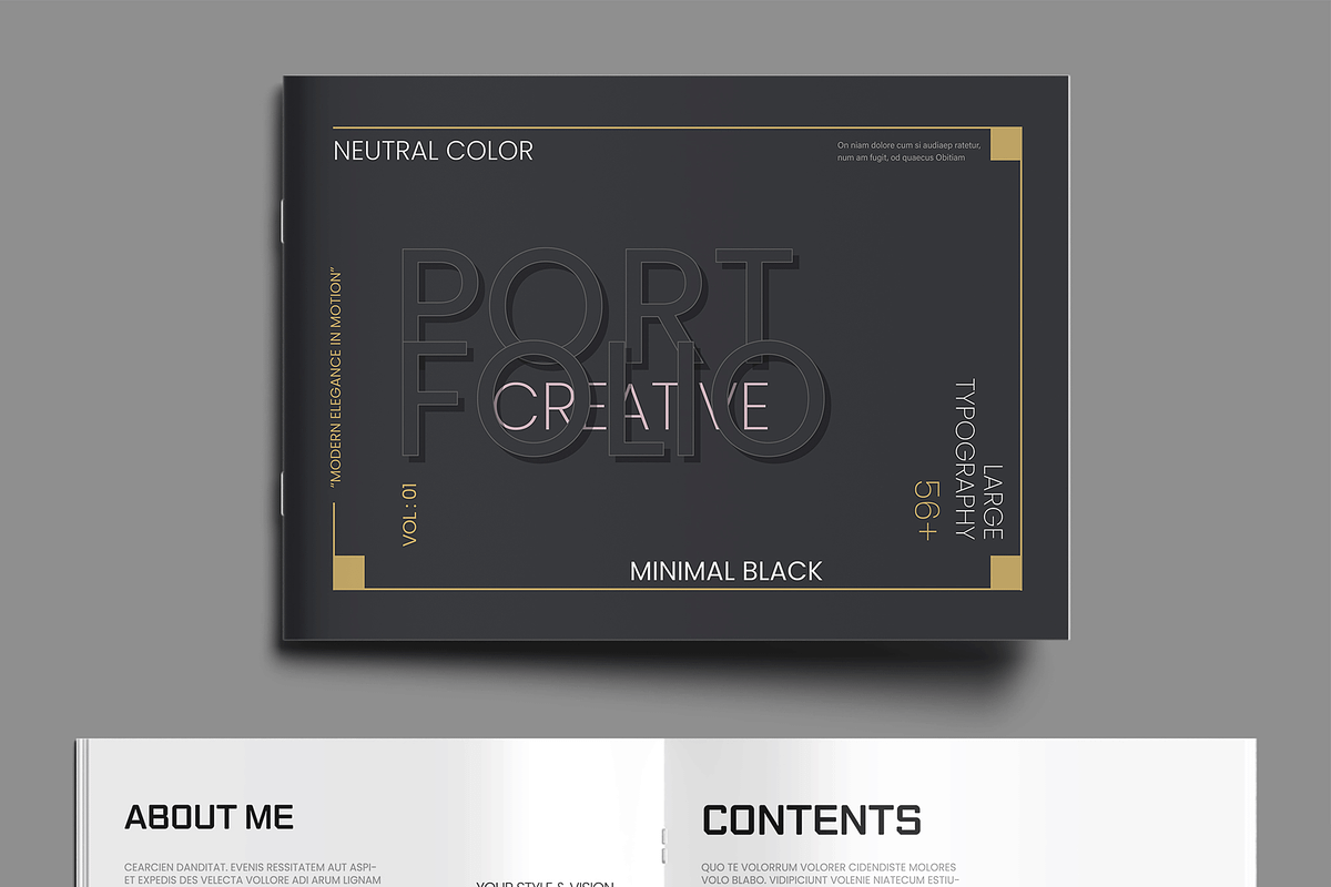 Fashion Portfolio Lookbook Template, a Brochure Template by MightyDesign (Photo 2 of 8)