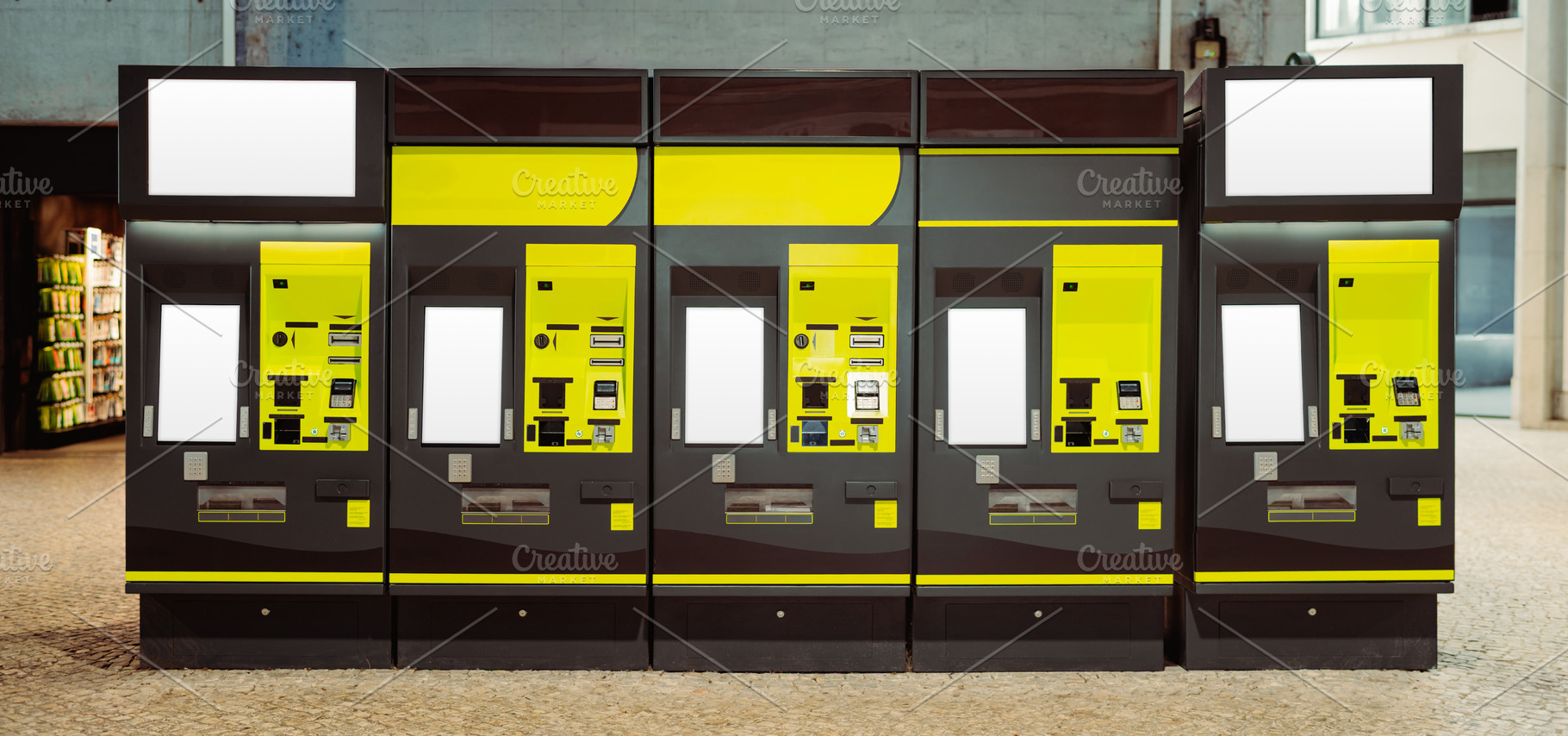 Ticket Machine Screen Mockups, a Business Photo by SkyNext