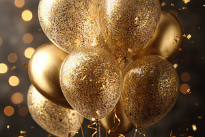 Gold glitter balloons celebration pa, a Photo by Pixeness Studio
