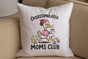 Overstimulated Moms Club Funny Duck, an Illustration by Moss Rose (Thumbnail 3 of 3)