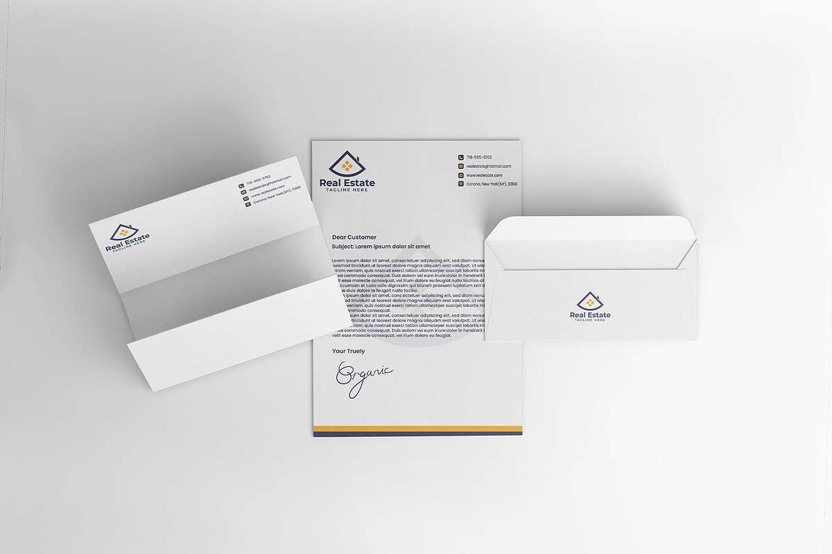 Real Estate Logo and Stationery Pack, a Stationery Template by Faisal Mehmood (Photo 3 of 4)