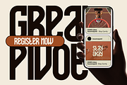 Black Roane - Condensed Sport Font, a Sans Serif Font by Pandeka Studio (Thumbnail 5 of 9)