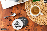 Round Coasters Mock-ups Set, a Cups & Container Mockup by Mocca Mockups Store (Thumbnail 12 of 24)