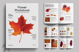 Flower Photobook Template, a Brochure Template by MightyDesign