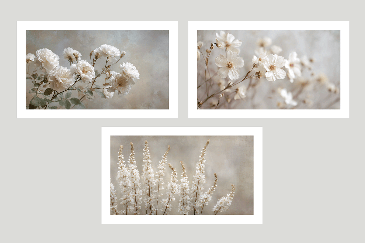 Hihe Co. White Floral Art, a Texture Illustration by milatovar (Photo 5 of 20)