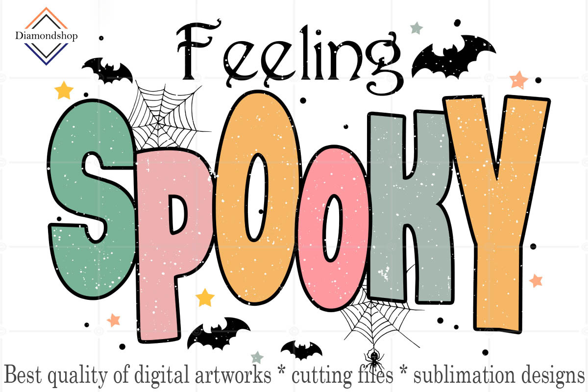 Retro Halloween Sublimation - 20 PNG, a Decorative Illustration by DiamondShop (Photo 10 of 11)