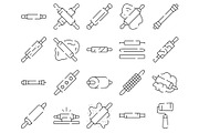 Rolling pin kitchen utensil for, an Object Graphic by pikepicture (Thumbnail 2 of 3)