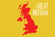 Great Britain. Hand Drawn Maps, an Illustration by Lubov Illustrations Shop (Thumbnail 4 of 10)