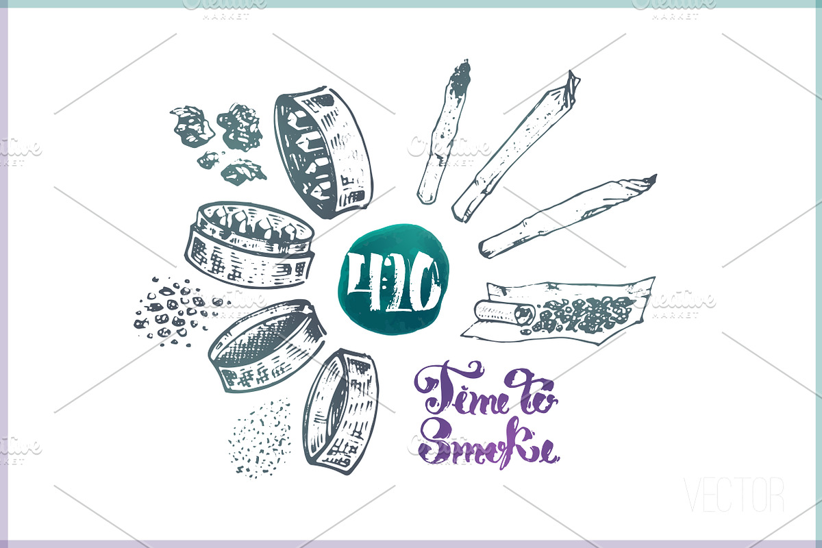 Weed. Stoner gadgets & accessories, a Healthcare Illustration by Margo Miller (Photo 24 of 45)