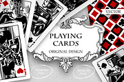 Engraved playing cards for poker, an Object Illustration by Retro Graphic Box (Thumbnail 5 of 5)