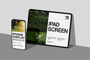 iPad with iPhone Mockup, a Wearable Device Mockup by Unerispace (Thumbnail 4 of 5)